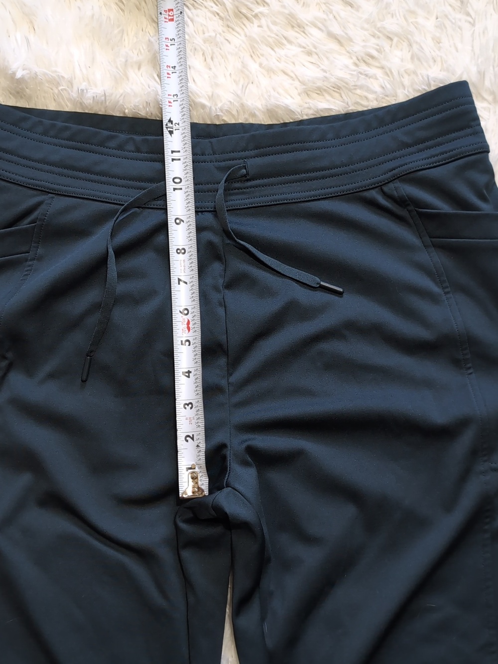 NWT 32 Degrees Teal High Waisted Heat Tech Fleece Lined Jogger Pants Size Large - Picture 12 of 13